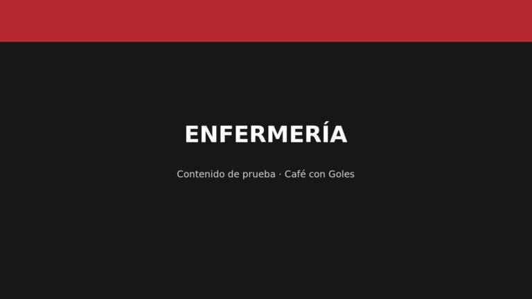 Imagen de prueba: ENFERMERÍA