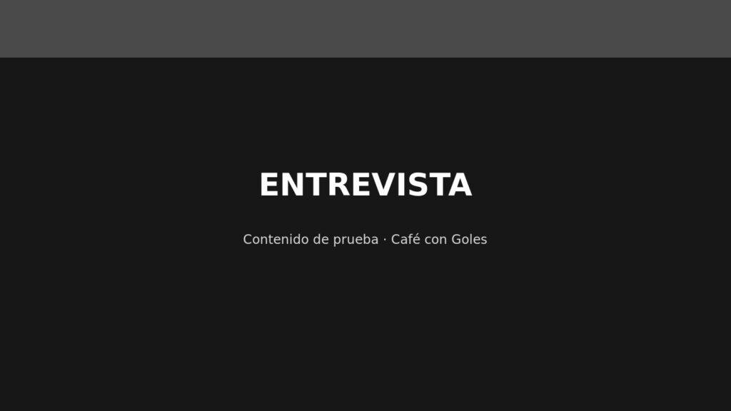 Imagen de prueba: ENTREVISTA