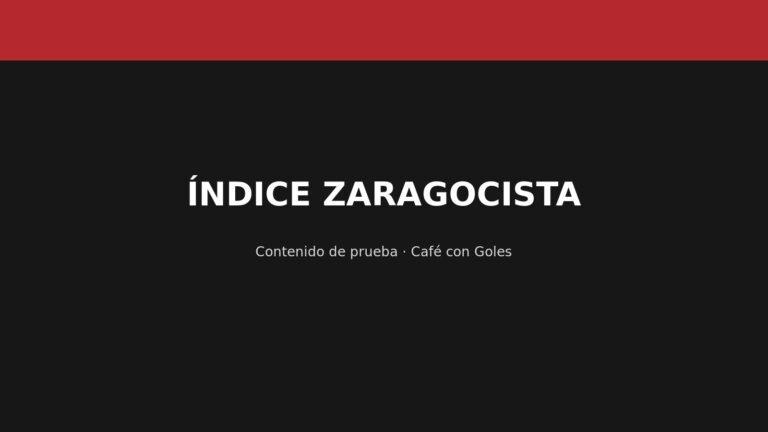 Imagen de prueba: ÍNDICE ZARAGOCISTA
