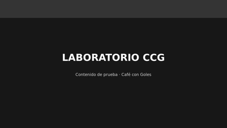 Imagen de prueba: LABORATORIO CCG
