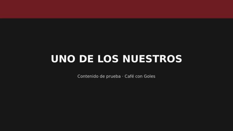 Imagen de prueba: UNO DE LOS NUESTROS